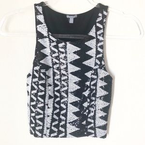 Sequin Crop Top